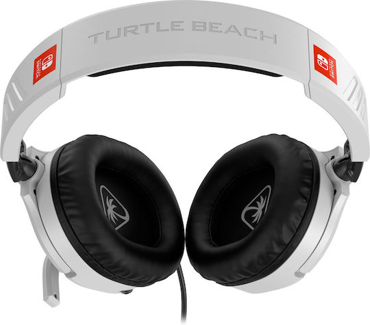 Turtle Beach Recon 70 Over Ear Gaming Headset με σύνδεση 3.5mm Λευκό for Nintendo Switch / Nintendo Switch 2