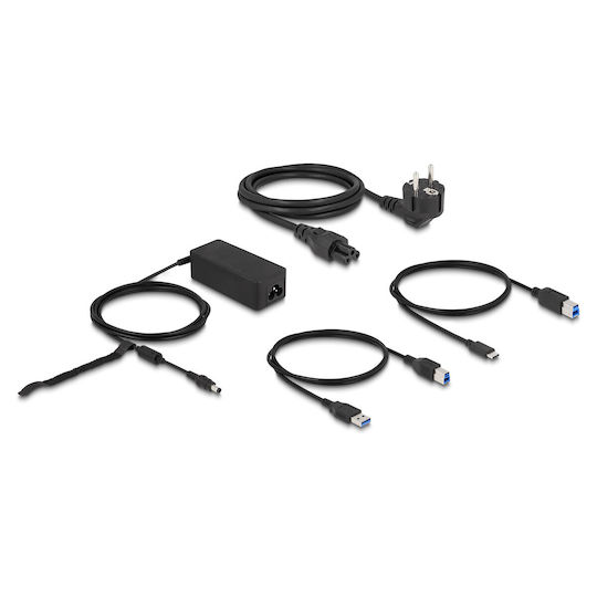 DeLock USB-A Docking Station mit DisplayPort 4K PD Ethernet und Verbindung 2 Monitore (87728)