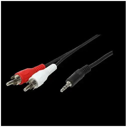 LogiLink 3.5mm Jack Cable - RCA Male Black 5m CA1043