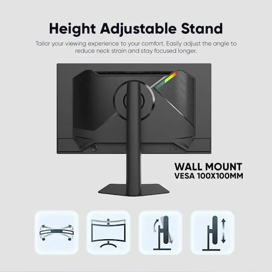 Armaggeddon PXP-27UXO-B QD-OLED Gaming Monitor 27" QHD 2560x1440 280Hz with Response Time 1ms GTG