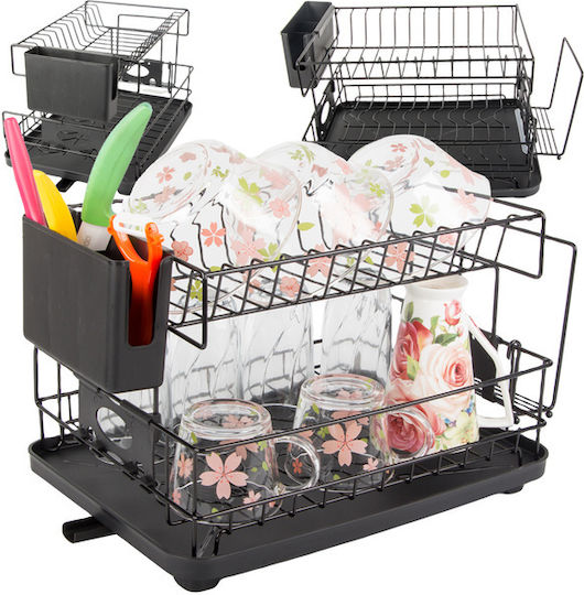 Verk Group Scurgător De Chiuvetă Metalic Negru 52x30x27.5cm Verk Group Scurgător De Chiuvetă Metalic Negru 52x30x27.5cm