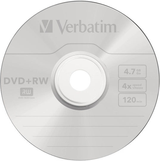 Verbatim Презаписваеми DVD+RW 4x 4.7ГБ Кутия за торта 25бр