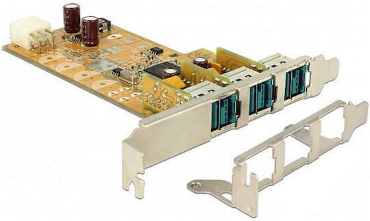 Delock Pci Express Poweredusb To 3 X Usb 12v Delock 89656