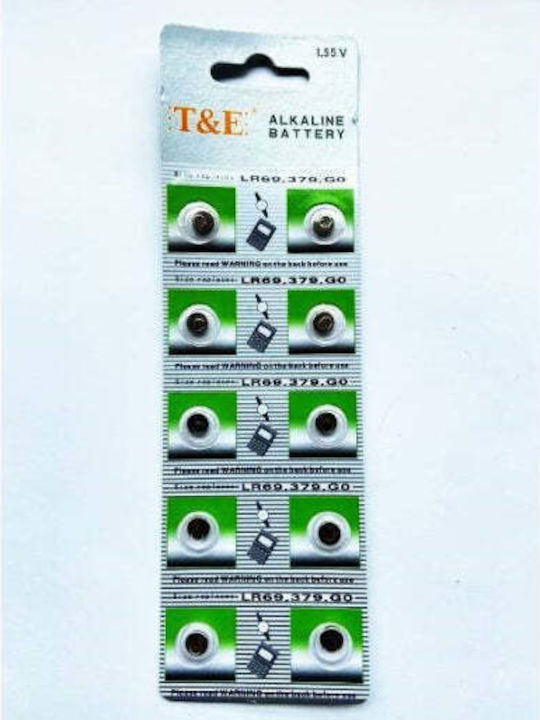 Alkaline Watch Batteries LR69 1.55V 10pcs