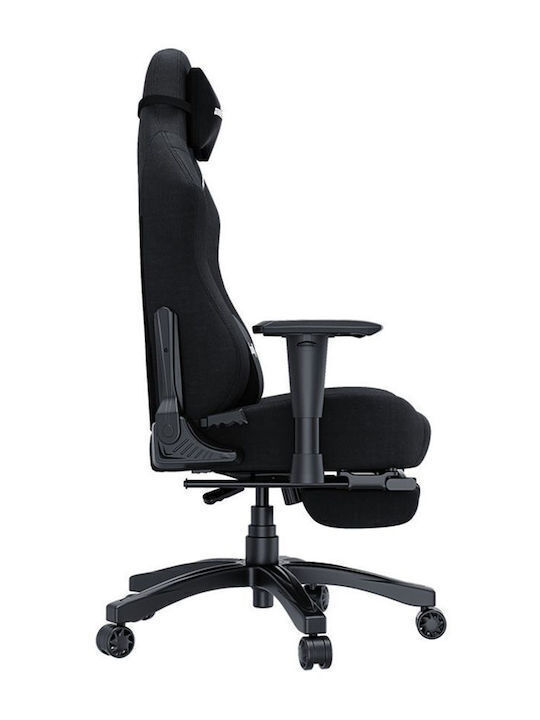 Anda Seat Luna Pro Gaming Chair in Artificial Leather with Adjustable Arms and Footstool Black