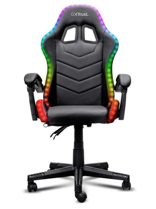 Trust GXT704 Καρέκλα Gaming Δερματίνης με RGB Φωτισμό Μαύρη