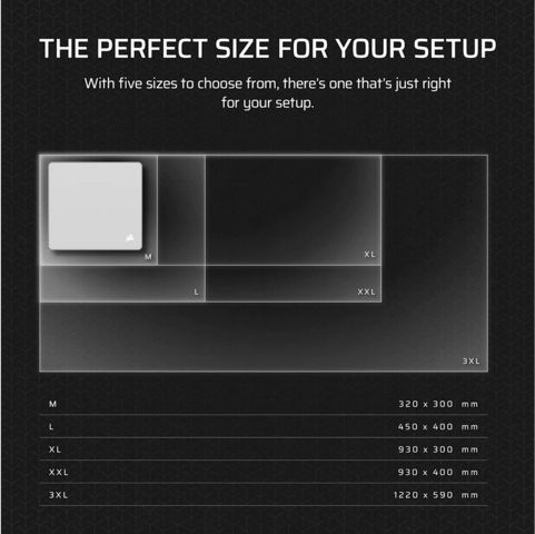 Corsair CH-941D0A0-WW Gaming Mouse Pad Negru