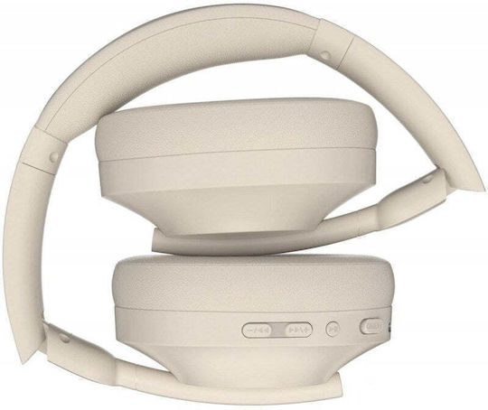 Defender FreeMotion B485 Wireless Wired Over Ear Headphones With 50 Hours Playing Time Beige