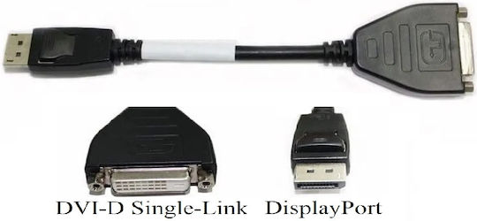 Value Cable DVI-D male - DisplayPort male 3m Μαύρο (11.99.5611)