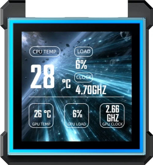 Lian Li HydroShift II LCD-S 360TL Υδρόψυξη AIO CPU με 3 Ανεμιστήρες 120mm και RGB Φωτισμό Λευκή