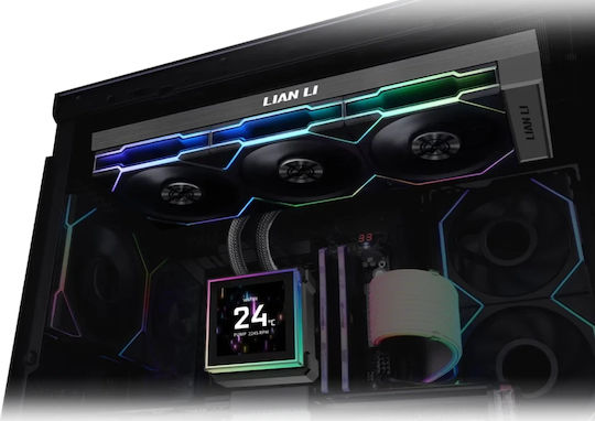 Lian Li HydroShift II LCD-S 360TL Υδρόψυξη AIO CPU με 3 Ανεμιστήρες 120mm και RGB Φωτισμό Λευκή