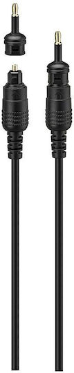 LOGIK Optical Audio Cable TOS male - TOS male Μαύρο 1.5m