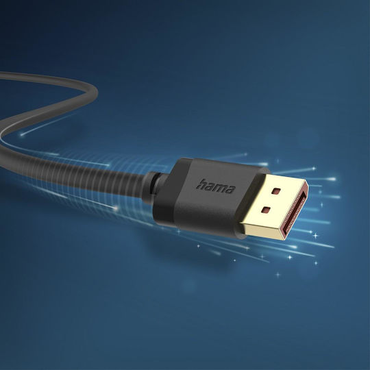 HAMA Cable DisplayPort Male - DisplayPort Male 2m Black (00202010)