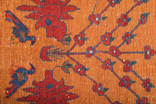 Klassischer Handgefertigter Gabbeh Wohnzimmer Teppich 122x175 cm Decostar Orange