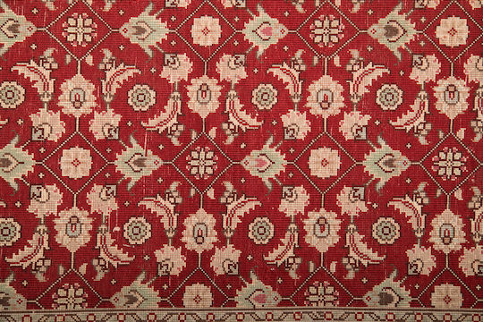 Χαλί Κλασικό Χειροποίητο Tabriz Herati 217x270 Cm Decostar Κόκκινο