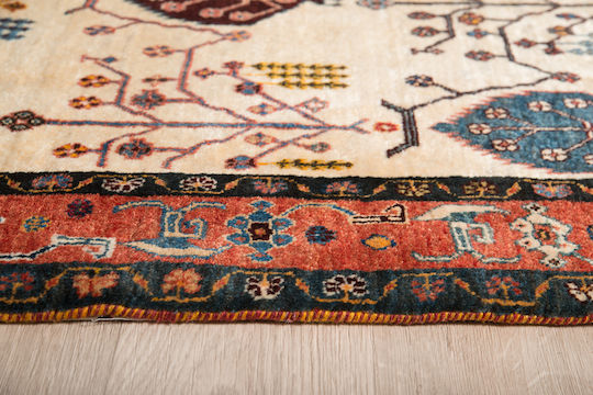 Класическо Ръчно Изработено Килим Gabbeh Fein 115x158 См Decostar Екрю