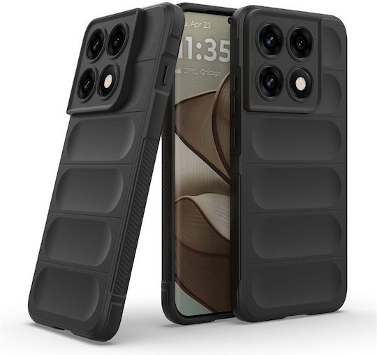 Techsuit Magic Rückseite Umschlag Silikon Schwarz (Motorola Edge 70 Pro)