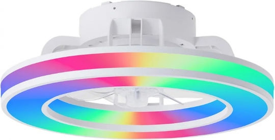 Brilliant G80915/05 Ventilator de Tavan 41.5cm cu Lumină Albă