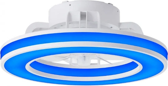 Brilliant G80915/05 Ventilator de Tavan 41.5cm cu Lumină Albă