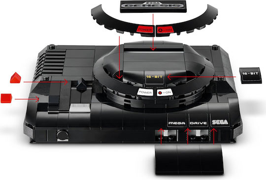 LEGO Building Blocks Sega Mega Drive Genesis Console for 12+ Years 480 Pieces