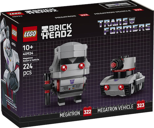 LEGO Brick Headz Megatron Robot & Vehicle for 10+ Years 224pcs