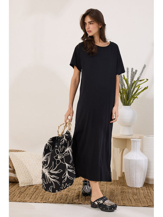 Καλοκαιρινό Maxi Φόρεμα Black