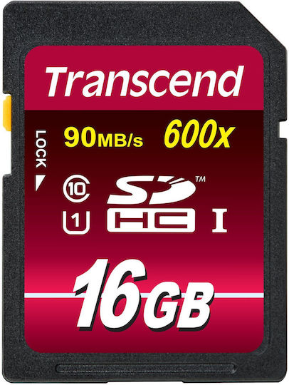 Transcend Ultimate 600x SDHC 16GB U1 UHS-I 90MB/s