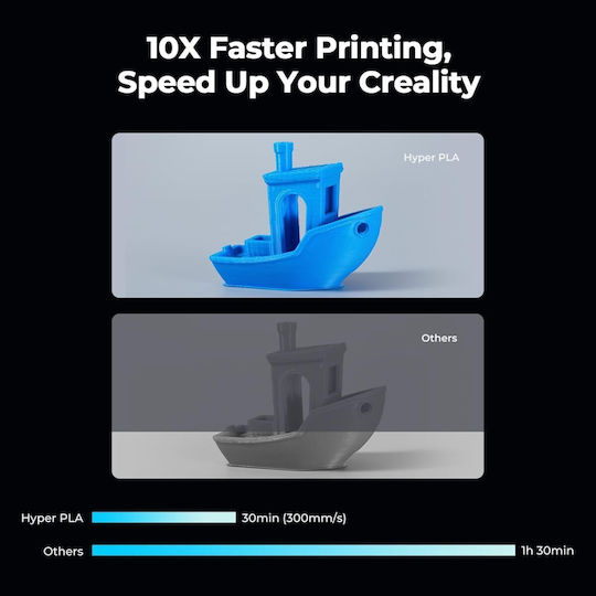 Creality3D HS-PLA 3D Printer Filament 1.75mm Stardust Orange 1kg 1τμχ (Spool)