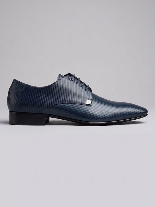 Leder Herrenschuhe Blau