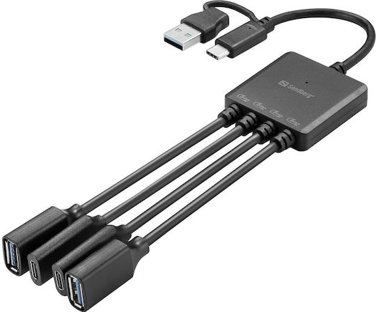 Sandberg Hub 13 Θυρών USB 3.0 με σύνδεση USB-C / USB-A