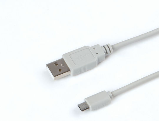 Microconnect Regular USB 2.0 to micro USB Cable Γκρι 5m (USBABMICRO5G)