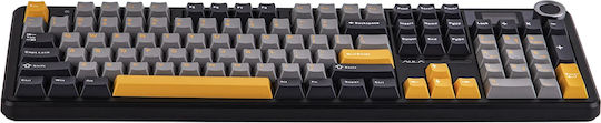 Aula F108 Pro Wireless Gaming Mechanical Keyboard with LEOBOG Reaper Switches and RGB Lighting English US Gray