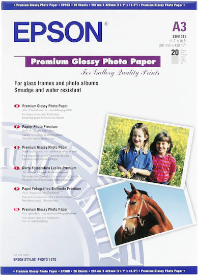 Epson Photo Paper A3 255gr/m² for Printers Inkjet 20 Sheets