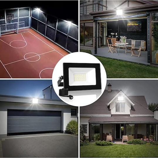 Jiju Proiector LED 10W Alb Rece 6500K