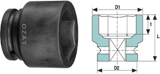 OZAT Prize Pneumatic Pătrat Cu Gazdă Cadru 1"