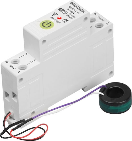 Sinotimer Contor de kilowați pentru panou electric Analogic Monofazat Wi-Fi Tuya