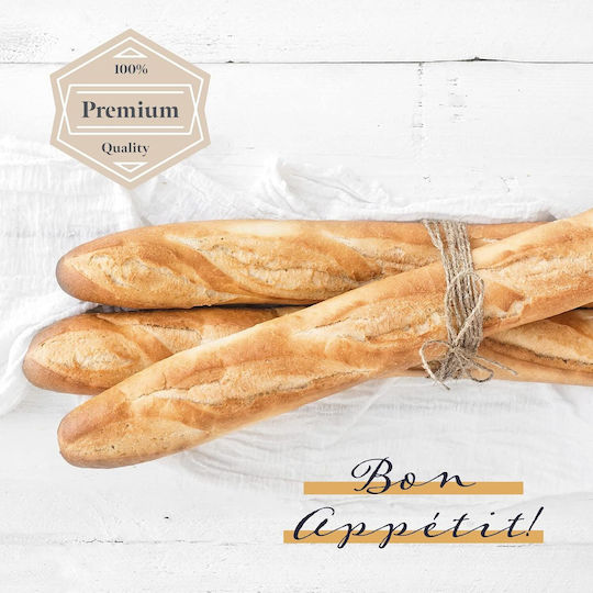 Tavă de Copt Non-Stick din Aluminiu pentru Baghete L38.5 x A28.5 x Î3.5 cm Gourmeo
