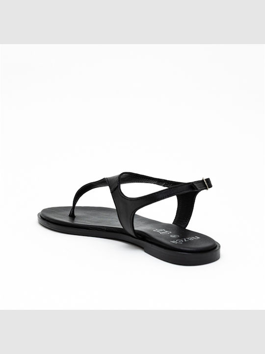 Damen Flache Sandalen Schwarz