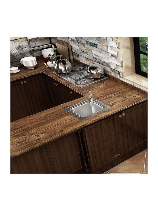 Self-adhesive Vinyl Waterproof Brown Furniture Foil 40x600 Cm
