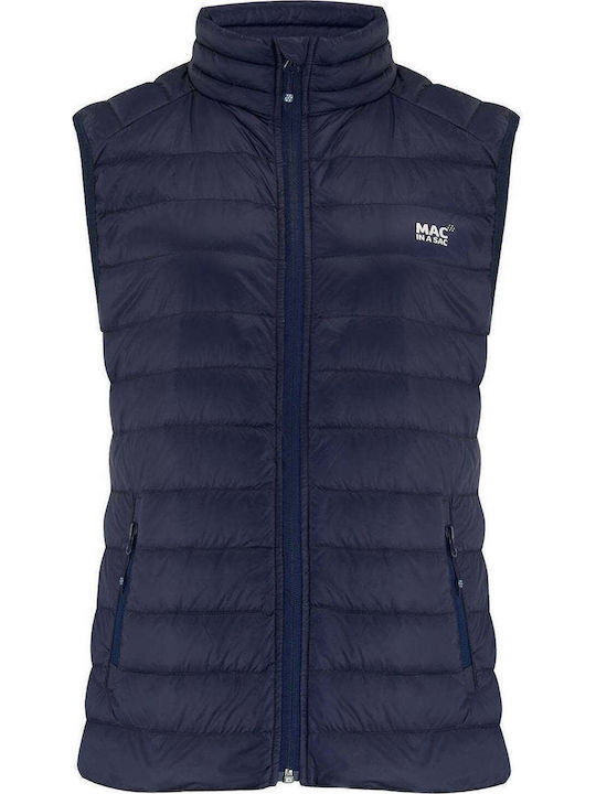 Alpine Women's Sleeveless Puffer Jacket Waterproof for Winter Navy Blue