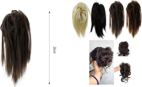 Cosmofan Postiche Straight Braid Claw Dark Chestnut 83865-3
