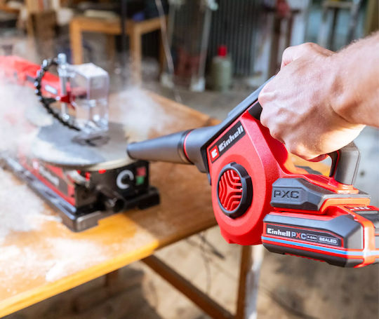 Einhell Te-cb 18/270 Li Ръчен Акумулаторен Вентилатор 18V Solo с Регулиране на Интензитета & Максимална Скорост на Въздуха 270km/h