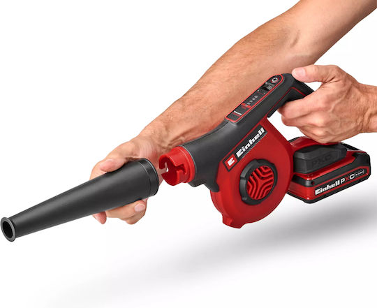 Einhell Te-cb 18/270 Li Ръчен Акумулаторен Вентилатор 18V Solo с Регулиране на Интензитета & Максимална Скорост на Въздуха 270km/h