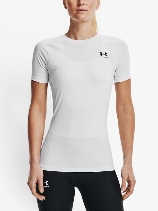 Under Armour Heatgear Ισοθερμική Μπλούζα Λευκή