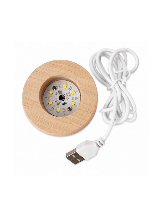 Decorative LED Crystal Ball Lamp 8x8x9cm