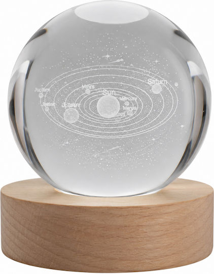 Decorative LED Crystal Ball Lamp 8x8x9cm