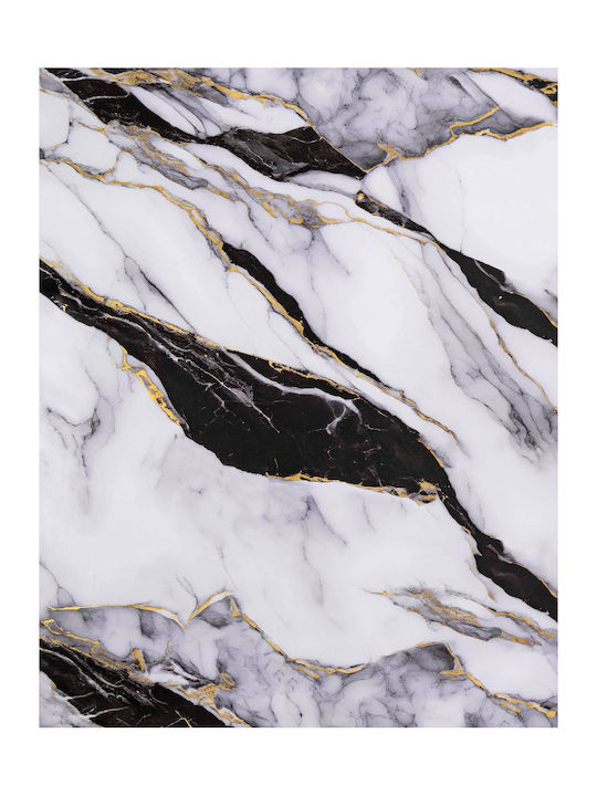 Foil Wandsticker 90cm Marmor Schwarz Gold