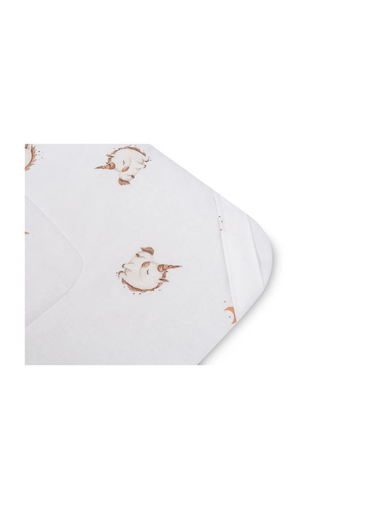 Sensillo Nursery Swaddling Cotton Beige Blanket 75x75cm