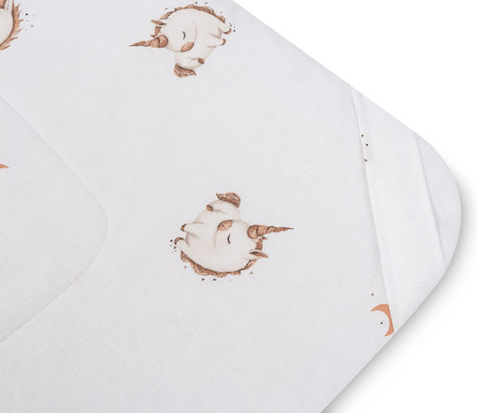 Sensillo Nursery Swaddling Cotton Beige Blanket 75x75cm