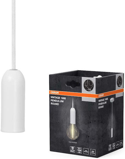 Osram Deckenleuchte Weiß mit Lampenbirnensockel E27